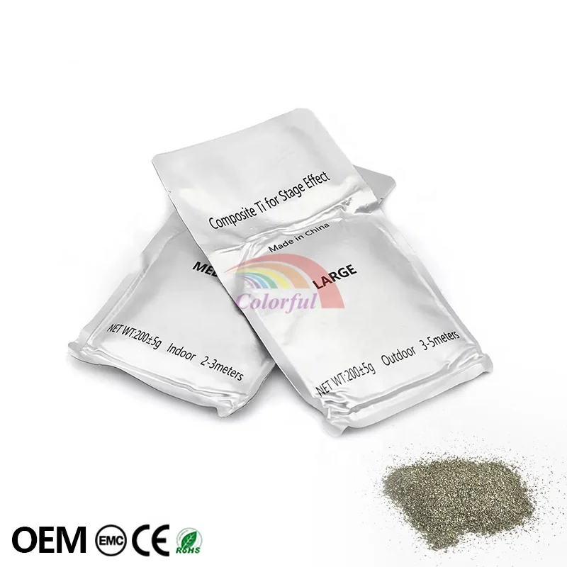 Indoor And Outdoor Stage Party High Quality Titanium Powder For Cold Spark Machines