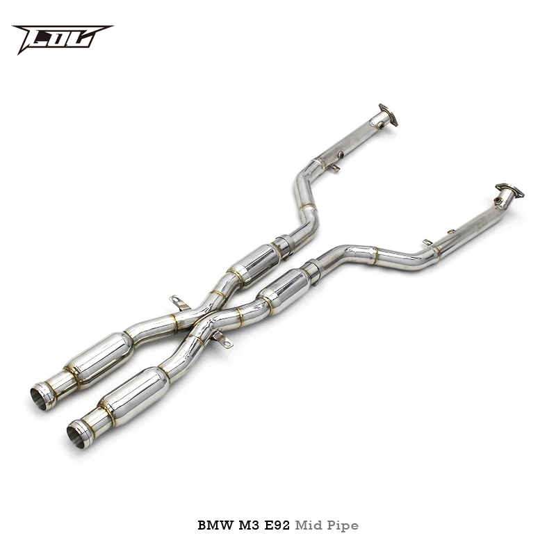 Tuning Stainless steel exhaust Mid Pipe For BMW M3 E90/E92/E93 V8 4.0L 2008-2013  Exhaust Sport X-pipe with Resonator