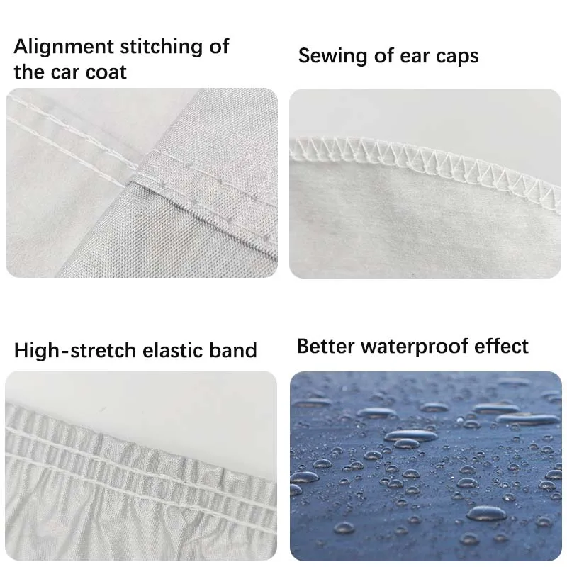 Professional Factory Aluminum Film Quick Car Cover Car Protector Covers Waterproof Exterior Car Cover