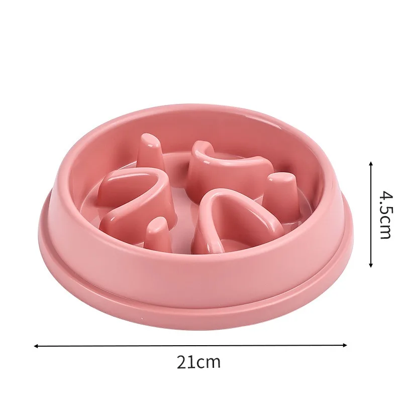 Eco Friendly Non Slip Pet Slow Eating Drinking Feeding Food Container Dog Water Bowl Mat Dog Pet Slow Bowls Feeders