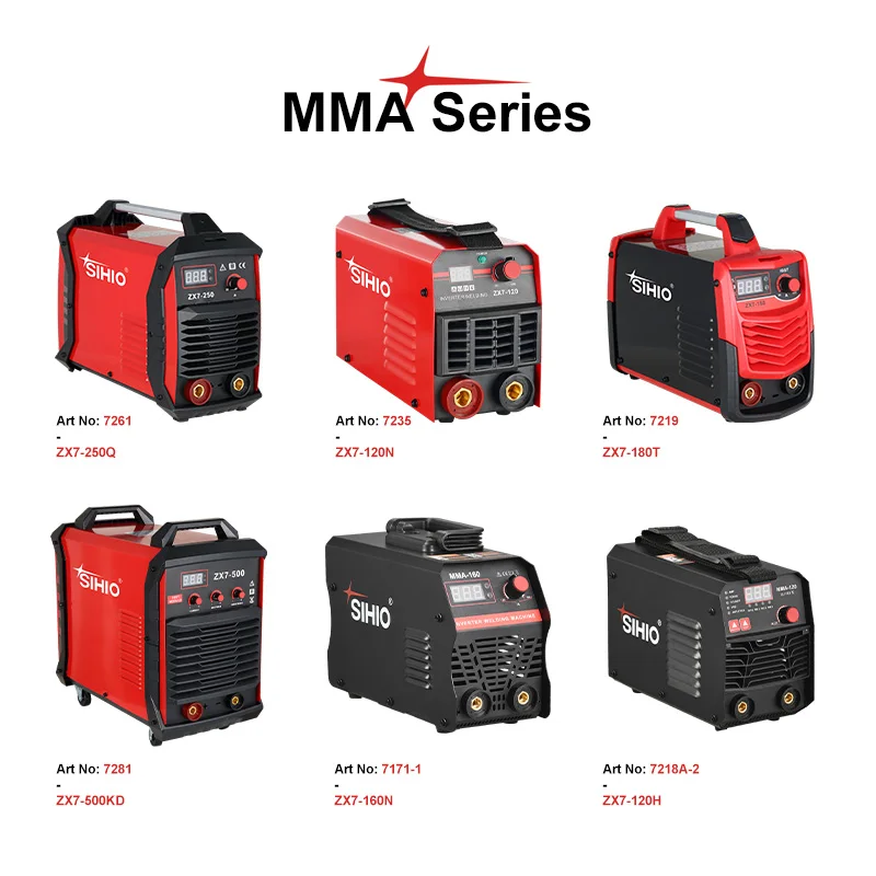 Sihio Hand Held Igbt Inverter Portable Anti Stick 400V Dc Arc Welder Welding Machine Welders Mma Zx7