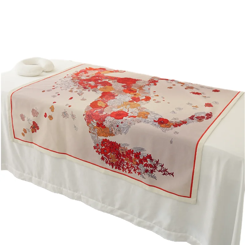 Customized Polyester Knitted fringe Hotel Bed Throws Bed Runner for Hotel and Home Used