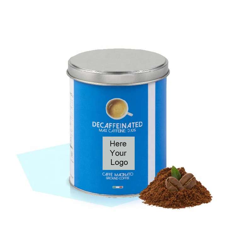 Decaffeinated Mocha 250gr Tin - Private Label Decaffeinated Mocha Coffee