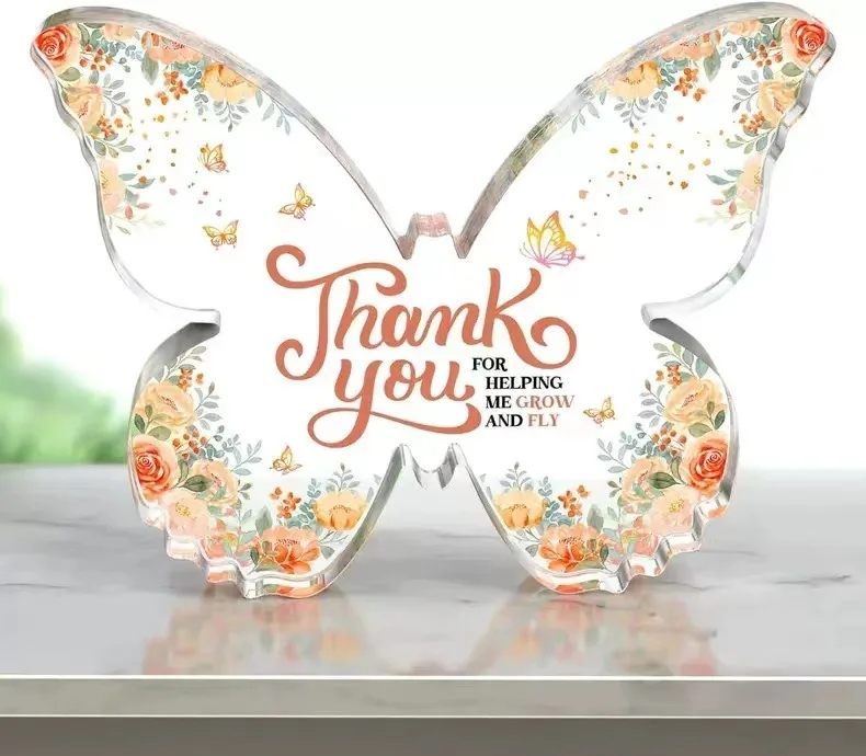 2024 Creative Festival Gifts Love Acrylic Decorations Blessing Words for Mom, Family, and Friends Gifts