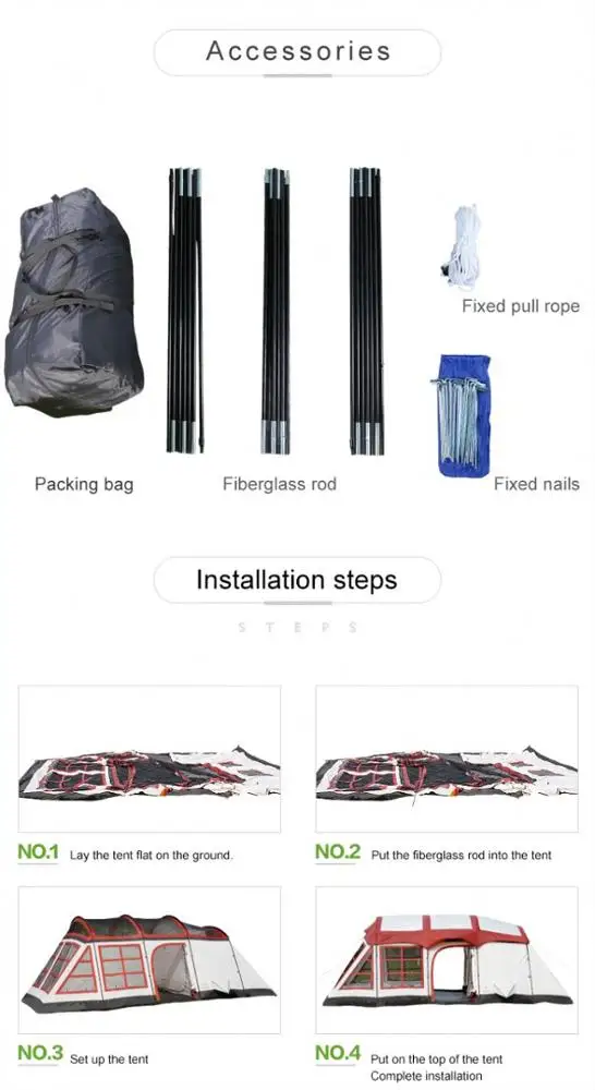 Sunshine Leisure Tents Outdoor Canvas Pop Up Foldable 5-7 Person Party Tent