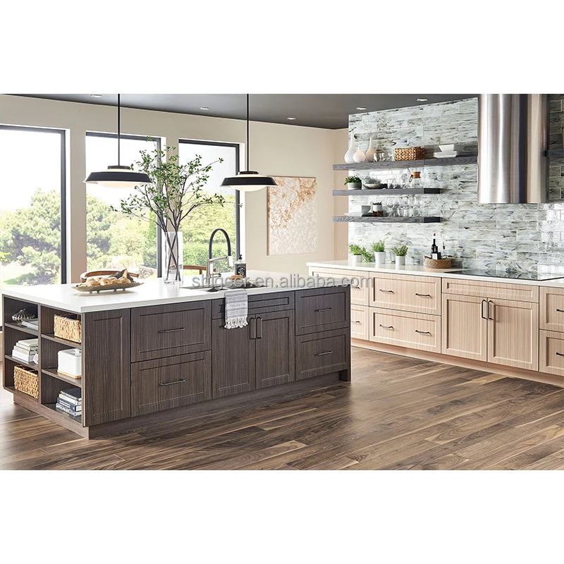 royal laminated plywood removable rta kitchen cabinet with white wood grain