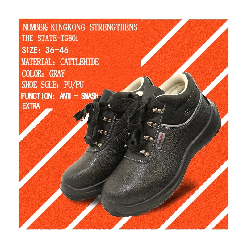 Waterproof Men Anti Smashing Comfortable Classic composite toe best quality heat resistant safety shoes anti-smash