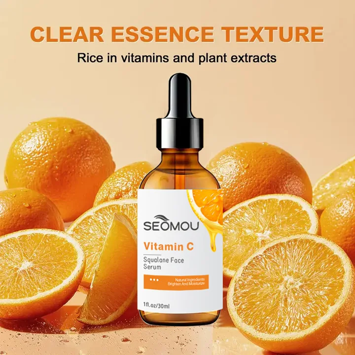 Full English VC Essence Cross-Border Hydrating Vitamin C Skin Care Serum Wholesale for Foreign Trade Essential Oil Moisturizing