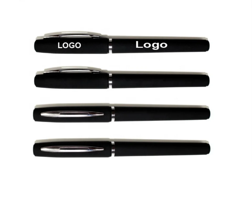 Hannuo Factory High Quality Nursing School Soft Kids Portable Office Writing Black Gel Black Pen for Promotional Gifts