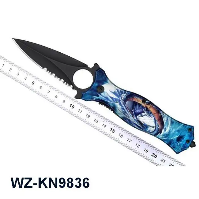 stainless steel material type professional camping survival folding japanese pocket knife