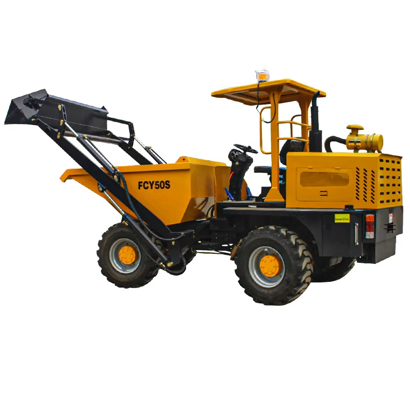 Articulated ce Factory 4wd 1ton 3ton self loading site dumper mini dump truck concrete dumper in Peru Chile for sale