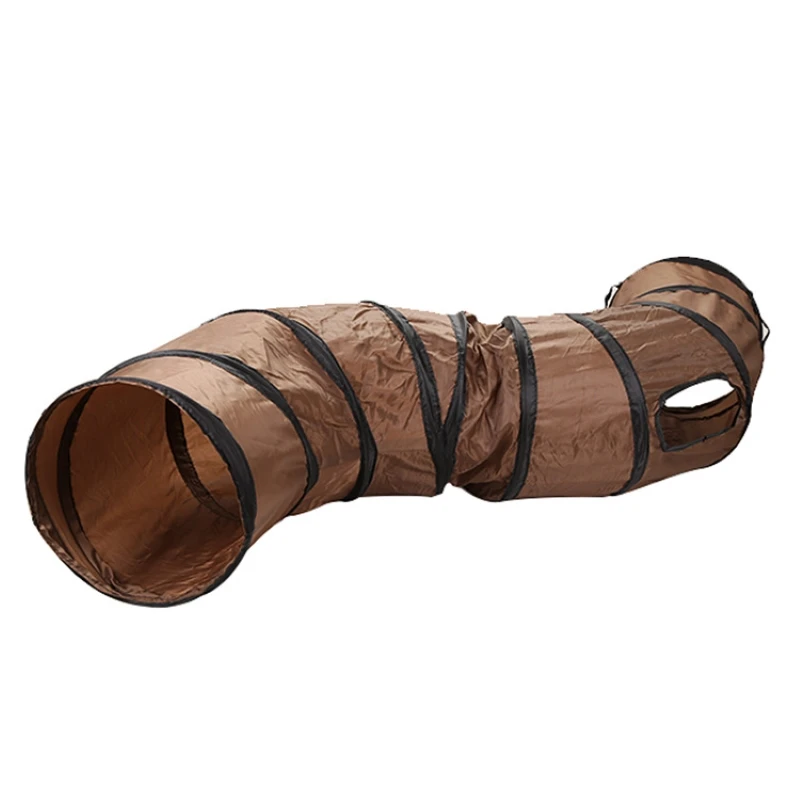 
S Shape Pet Cat Tunnel 2 Holes Dog Cat Tunnel Tube Funny Collapsible Cat Dog Training Tubes Toys S-Type Pet Toy 