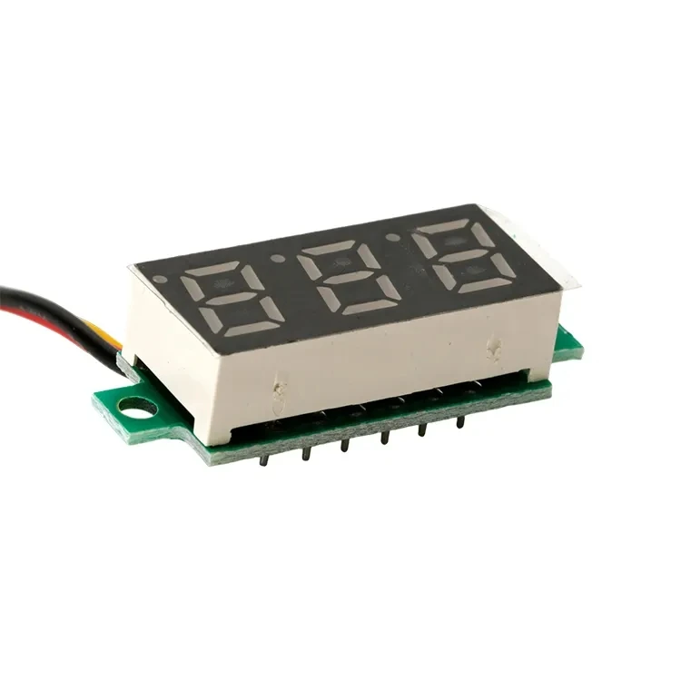LED Digital Display Panel Voltage Meter 2-Wire 0.56 Inch DC 5-120V Mini Voltmeter