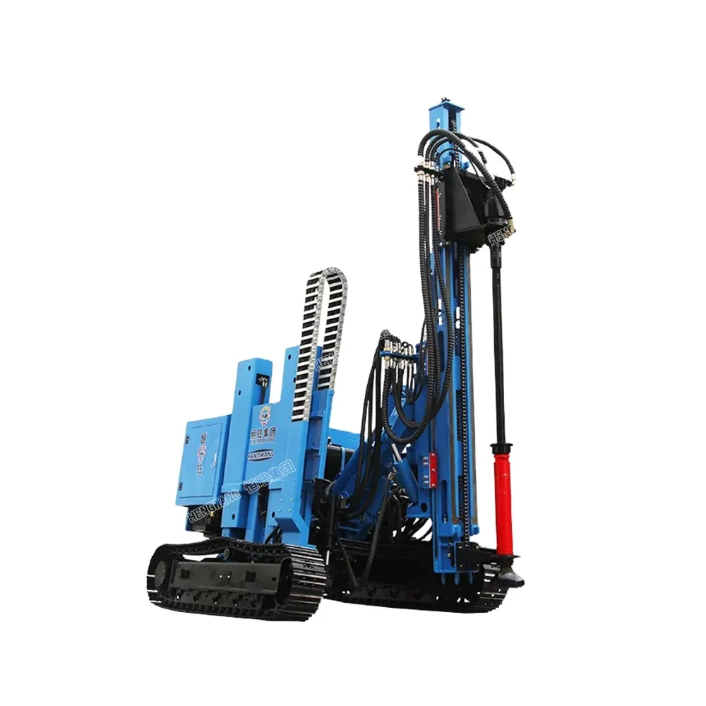 hot sale construction hydraulic auger drilling rig pile driving machine screw pile driver