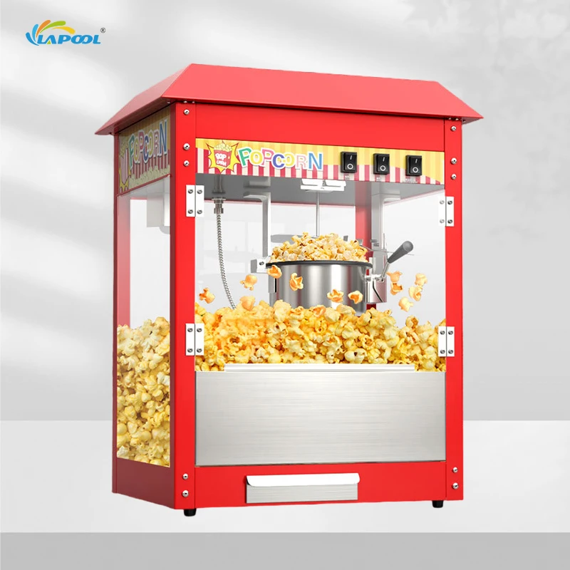 Chinese Wholesale Small Business 1400W Electric Heating Popcorn Machine For Hotel Restaurant