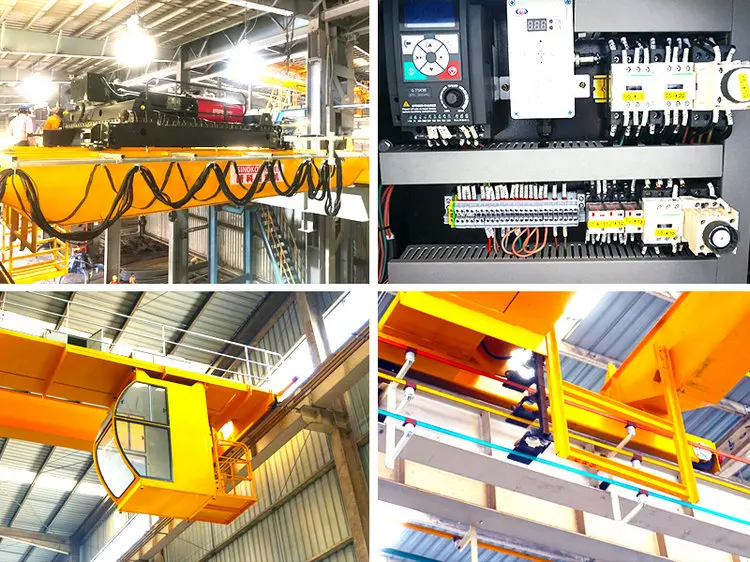30T Electric Double Girder Overhead Bridge Crane With Winch Trolley