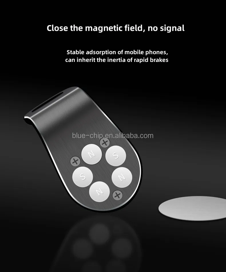 Hot Selling Strong Magnetic Aluminum Alloy Flexible Universial Air Vent Mobile Phone Stand Holder For Car Outlet