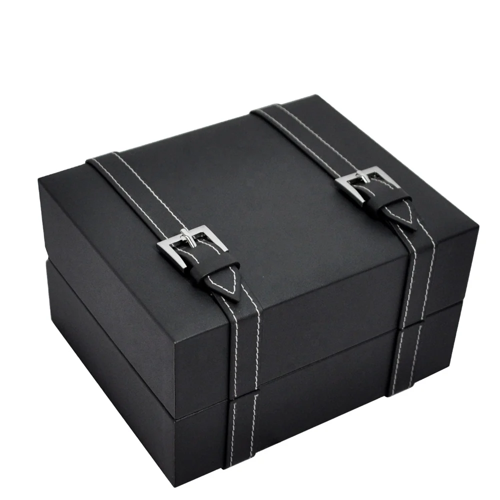 Customized logo luxury paper cardboard single watch box watch storage case