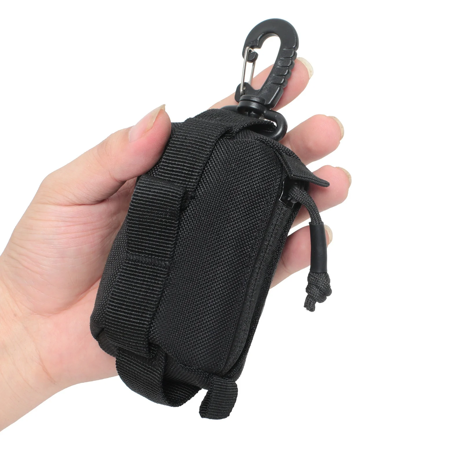 Outdoor tactical Key Card bag Waist hanging Parts USB Flash drive U Shield Portable earphone protection bag Quick belt bag