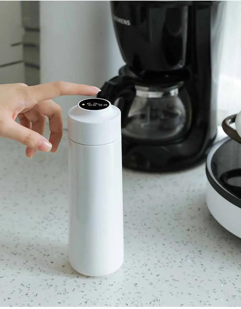 
Thermo Bottle Led 400Ml Intelligent Constant Temperature Reminder Water Tea Bottle Led High Quality Insulation Kettle 