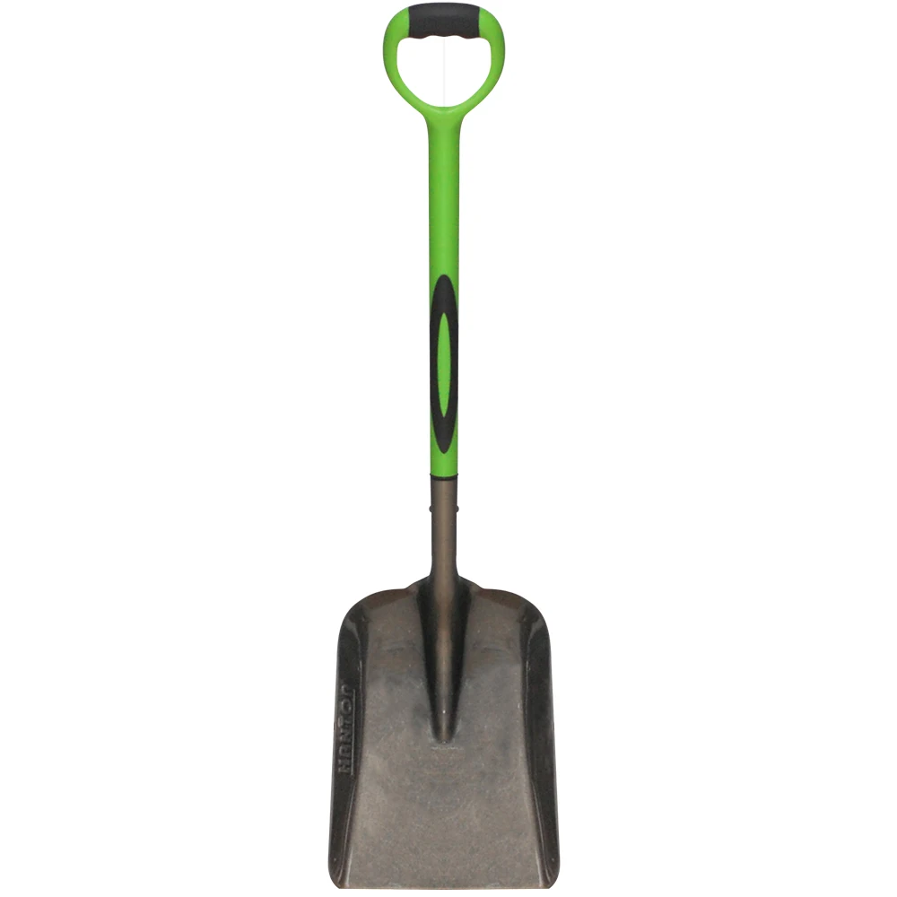 11910 steel coal shovel with ERGO steel tube pvc coated + TPR grip