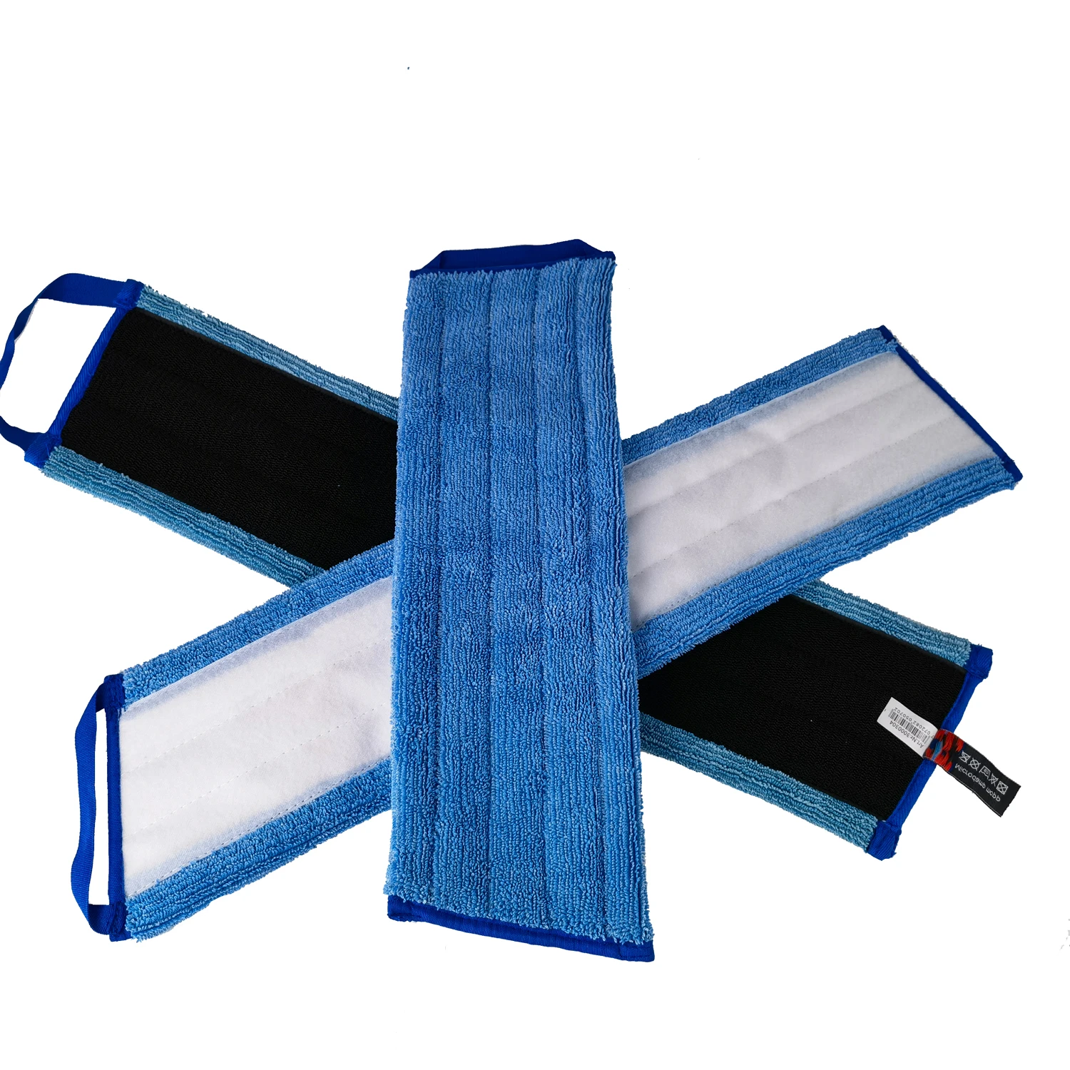 Household Warp Twisted Trapezoid Microfiber  Wet Reusable Flat  Floor Cleaning  Dust Refill 13*47cm   Mop Pad