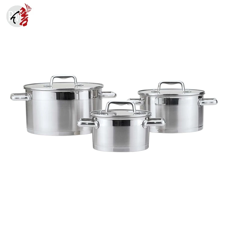 bulk buying straight shape 6pcs stainless steel casserole pot set