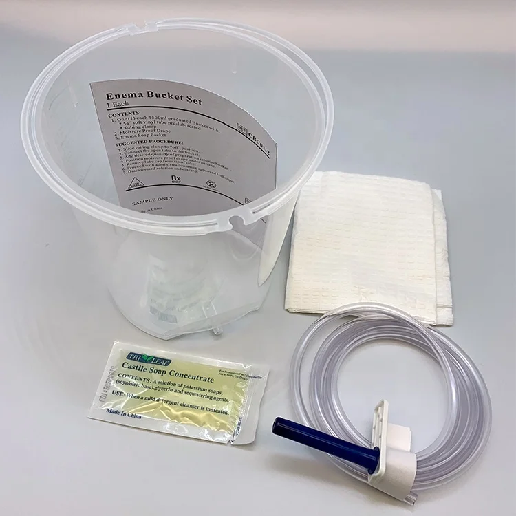 Wholesale Disposable Medical Plastic Bucket Plastic Enema bucket Set /kit