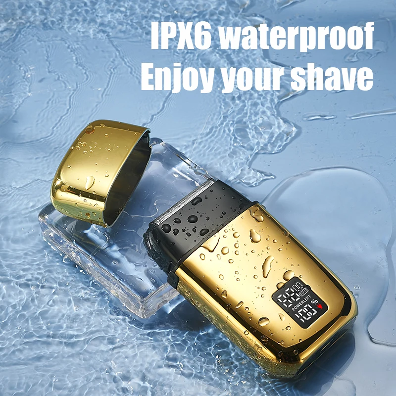 4D завод LK3015 IPX6 Водонепроницаемая перезаряжаемая Мужская электрическая бритва для волос Беспроводная портативная Бритва из фольги