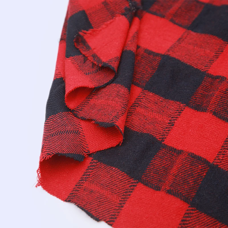 wholesale T/C polyester cotton shirt  yarn dyed flannel fabric