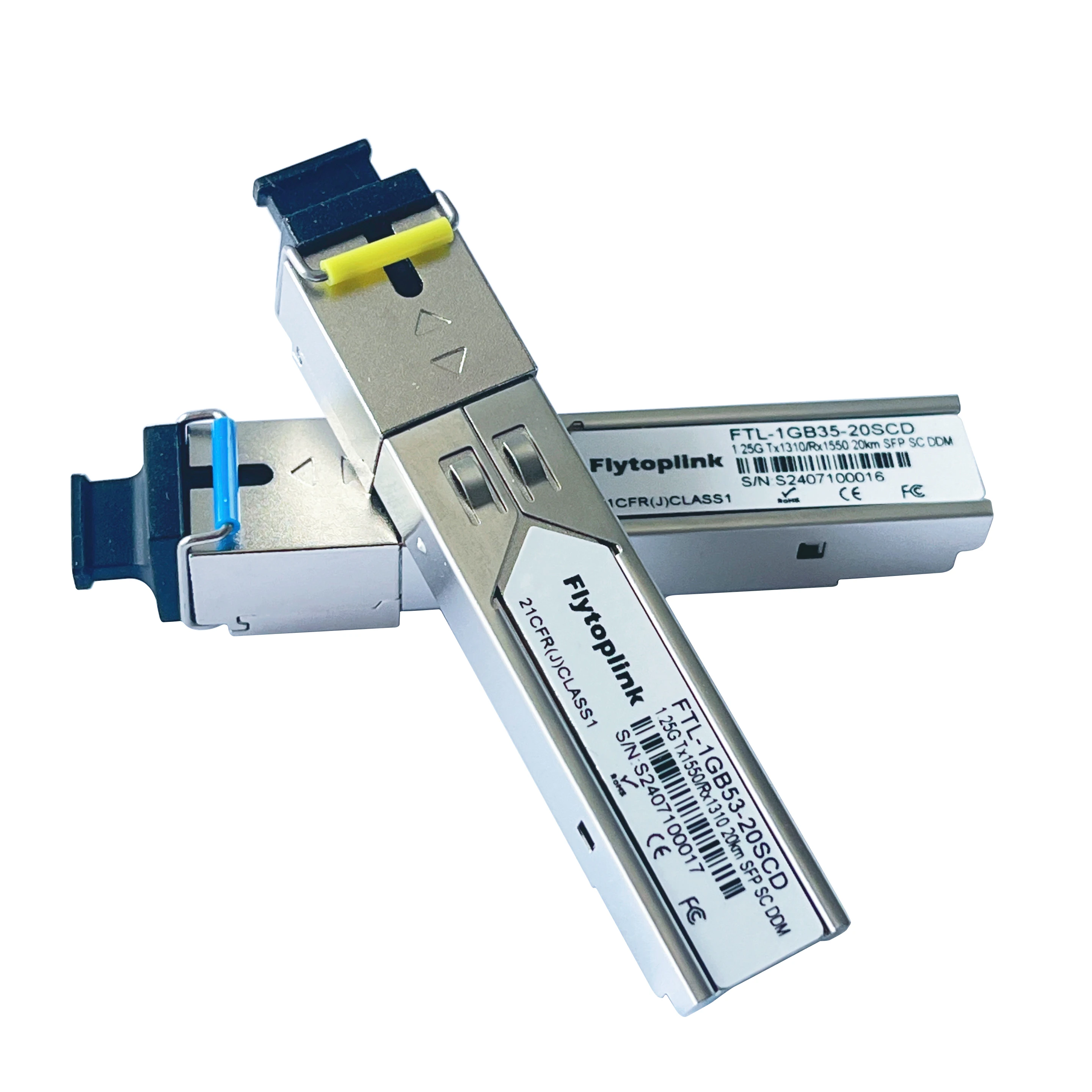 Fiber Optical Transceiver 1.25G BIDI SFP TX 1550nm /RX 1310nm 20km SC DDM Optical Module Single Fiber Single Mode For Cisco