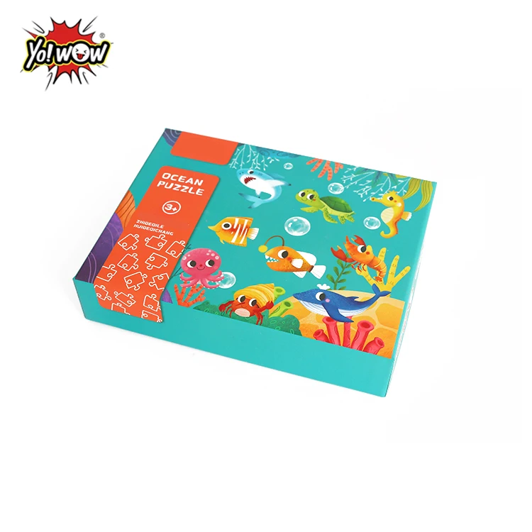 
YOWOW Creative Customize Funny Ocean Puzzle Childrens Learning Toys for Kids in Wooden 