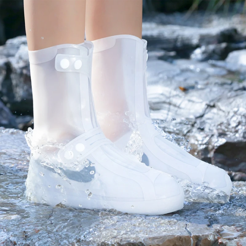 High Quality Outdoor Reusable Rain Shoe Covers Silicone Portable Waterproof Foldable Rain Shoes Protectors