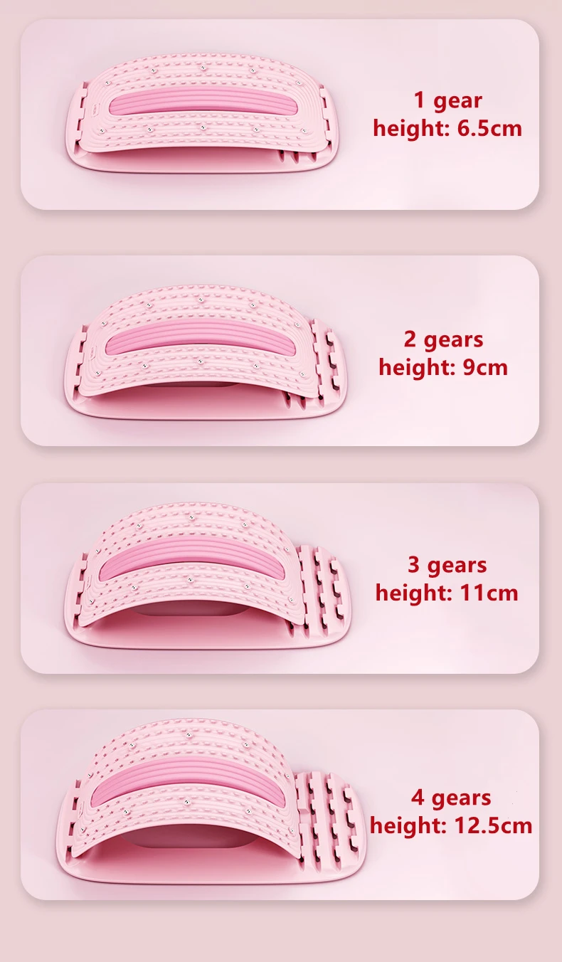 Adjustable high quality body stretching device waist back massage muscle stretcher back stretcher