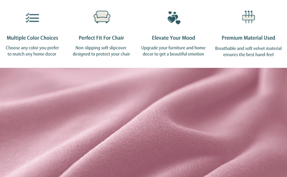 Modern Solid Armrest Stretch Loveseat Cushion Sofa Covers with 2 Pieces one-seat Velvet Plush Couch Slipcover