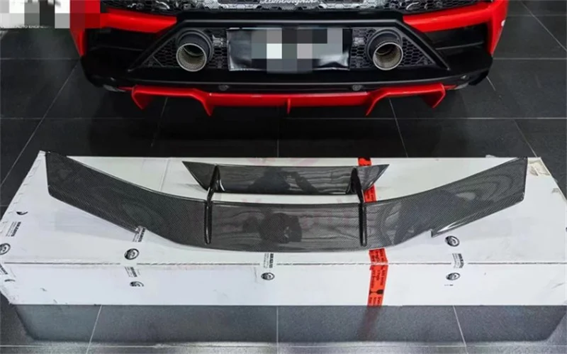 For Lamborghini N Style Spoiler Huracan LP610 EVO Dry Carbon Fiber Rear Spoiler Wing Auto Parts