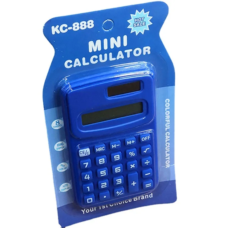 Best wholesale Cheap promotion gifts colorful mini electronic pocket Calculator 8 digits General Purpose Calculator