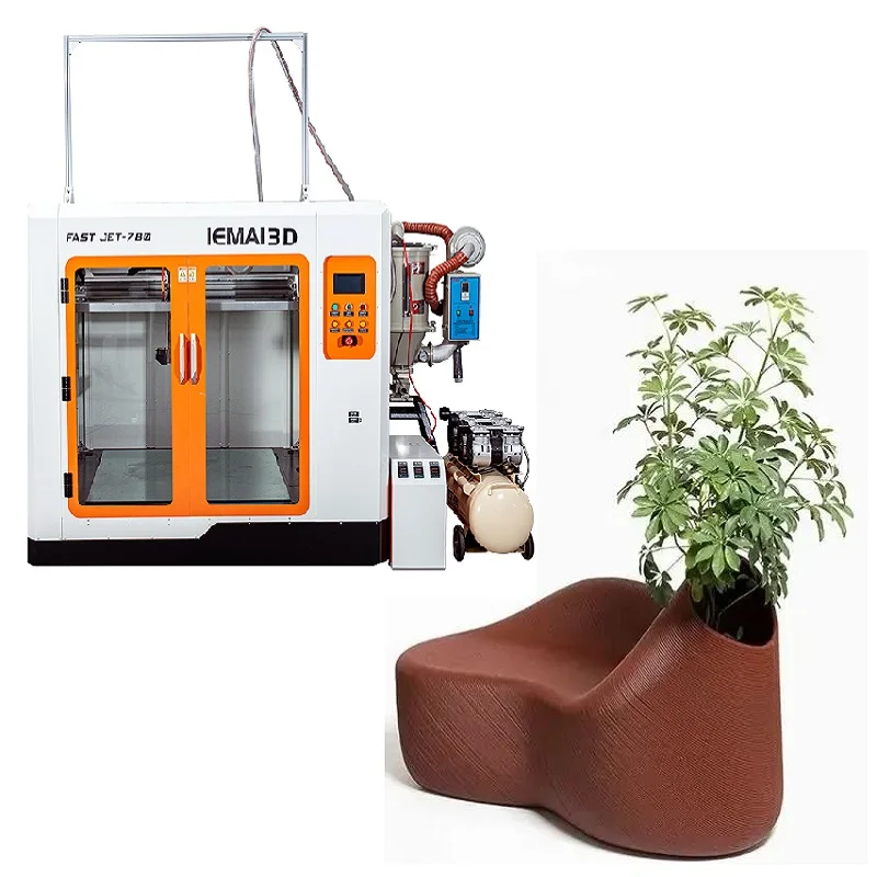 High Flow Extrusion 6KG/H  Automatic Feeding Pellet 3D Printer Machine FAST-JET-780