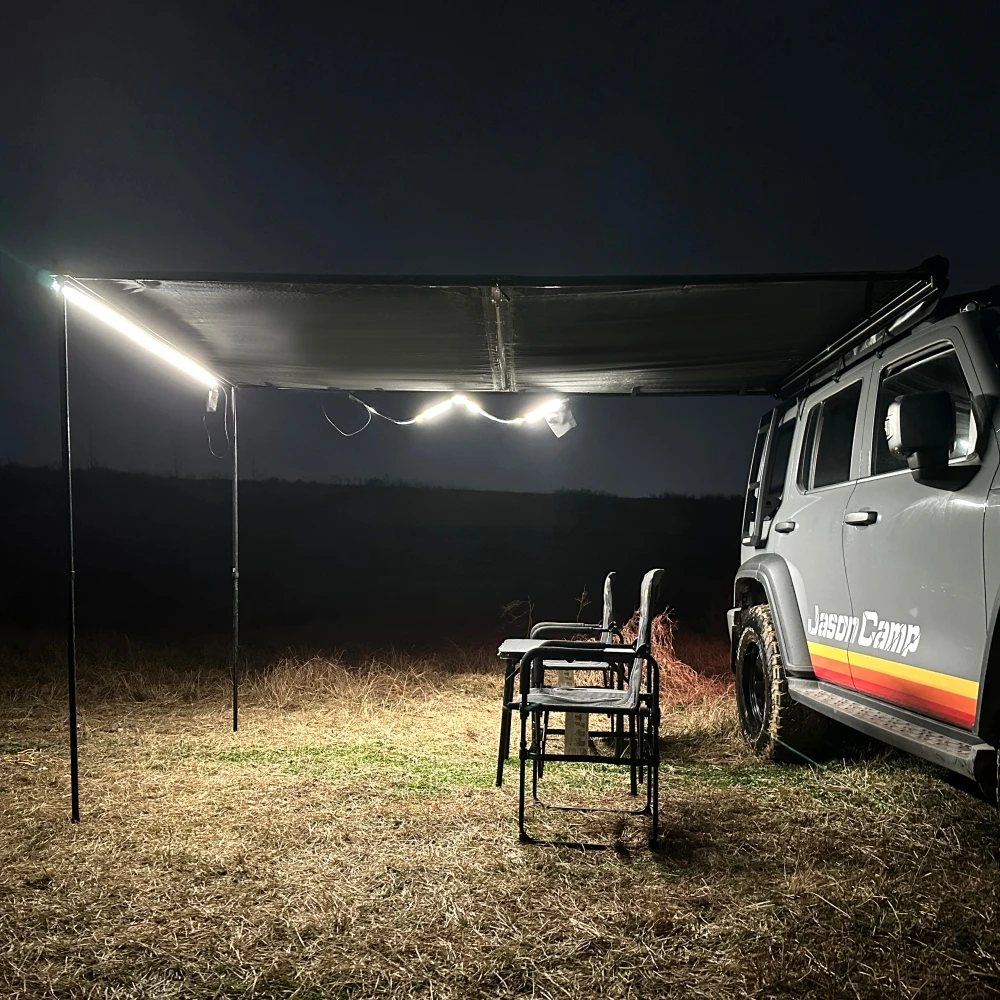 Jason LED Light Strip Expandable Camping Car Side Awning Tent Premium Tent Accessories Canopy Lighting