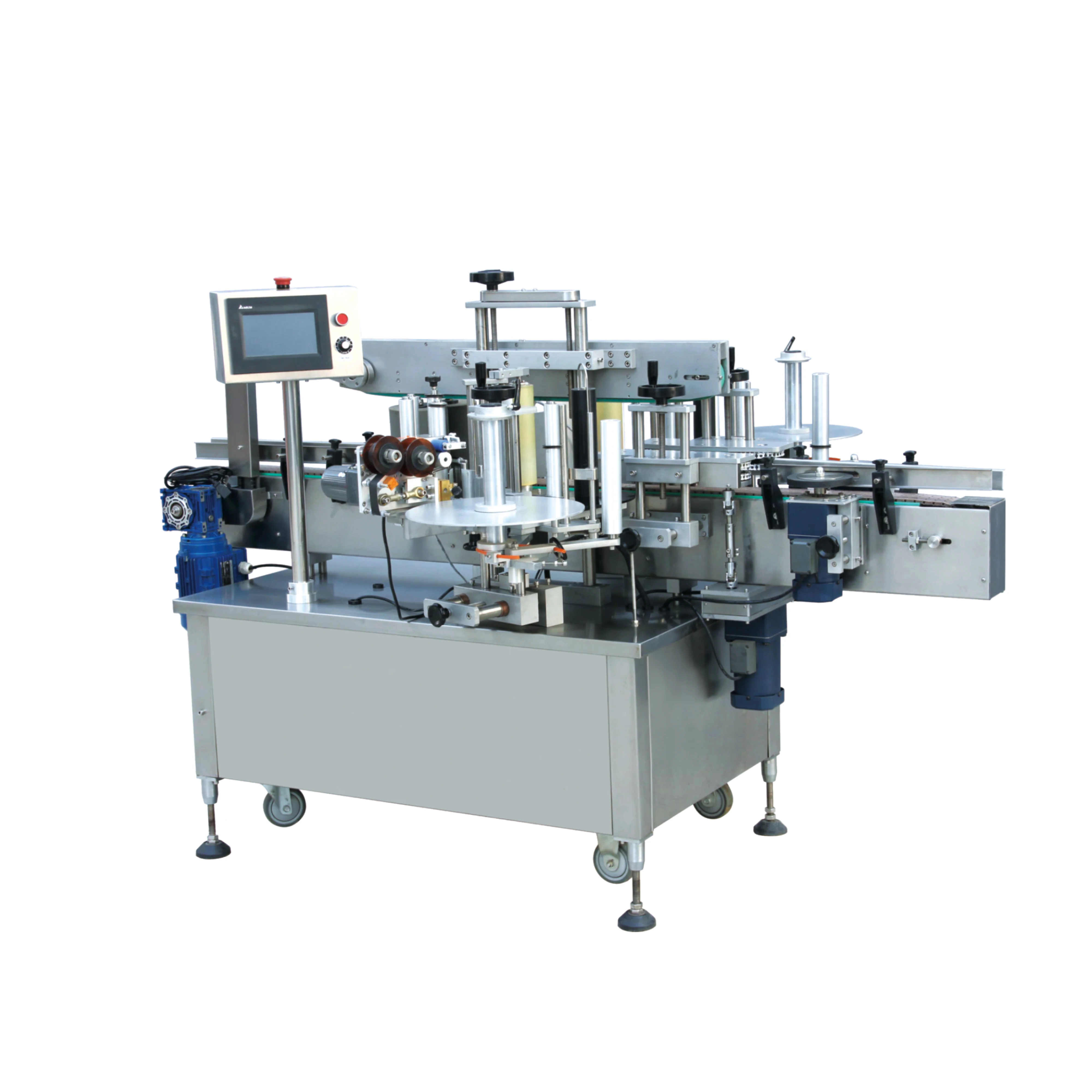 pet bottle labeling machine adhesive label for plastic drink food cosmetic pesticide ketchup bottles adhesive label machine