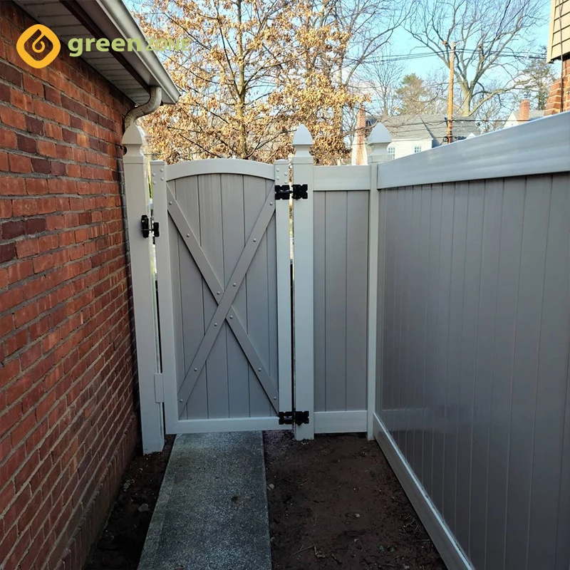 New Design Waterproof Home Wpc Fence Pvc Fence Gate Privacy Garden Decoration Fence