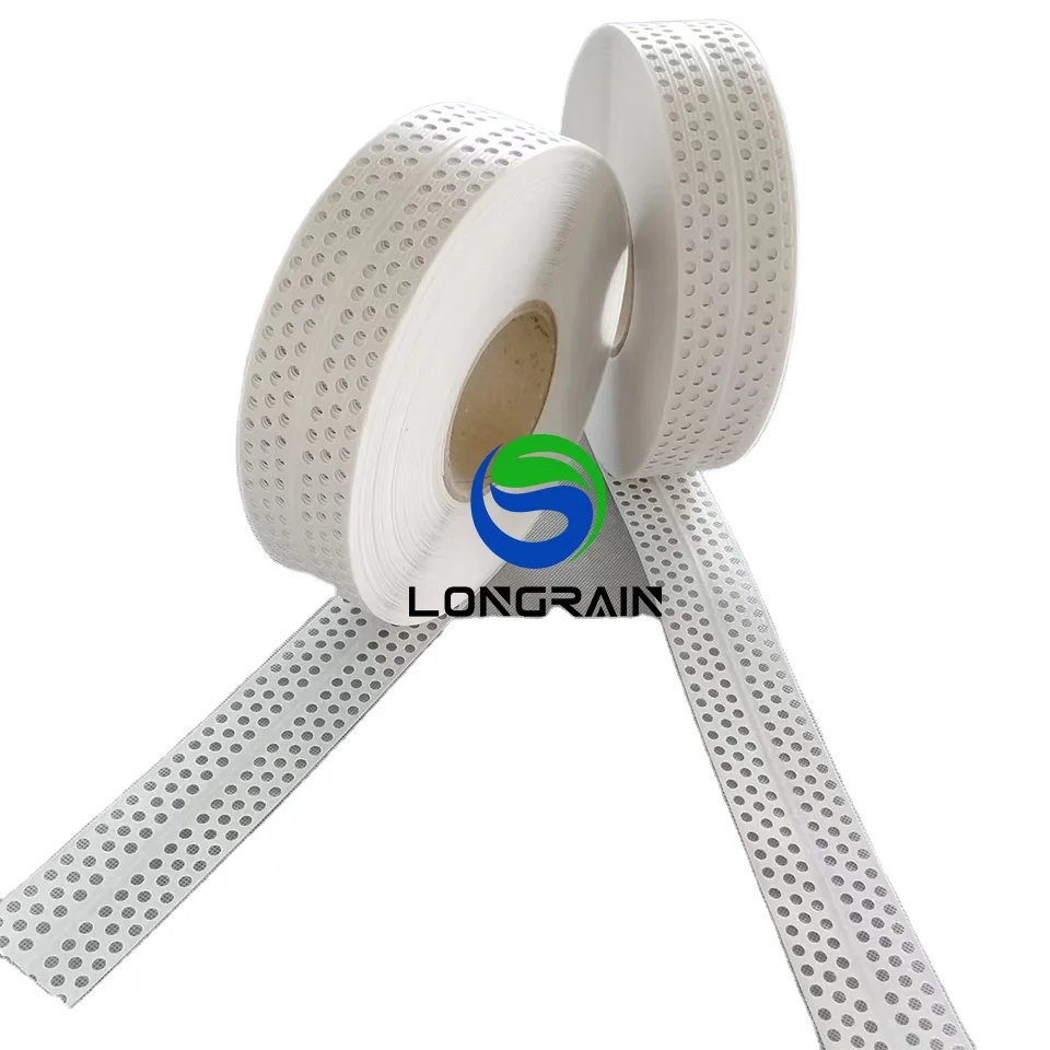 PVC adhesive tape for drywall/Self-adhesive PVC Corner Bead Tape used in angle/Drywall Angle Bead Perforated Corner Tape