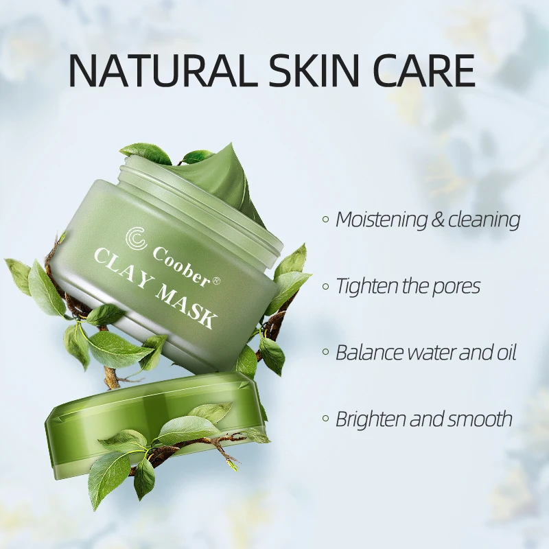 Paraben Free Green Clay Whitening Small Mud Mask Avovado for Dark Spots