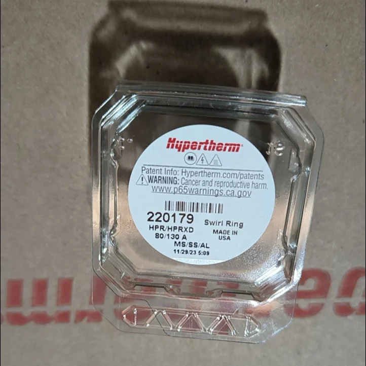 Messer 220179 Original Hypertherm Plasma Cutting Consumables Fits Mild Steel Swirl Ring:HPR 80/130 Amp