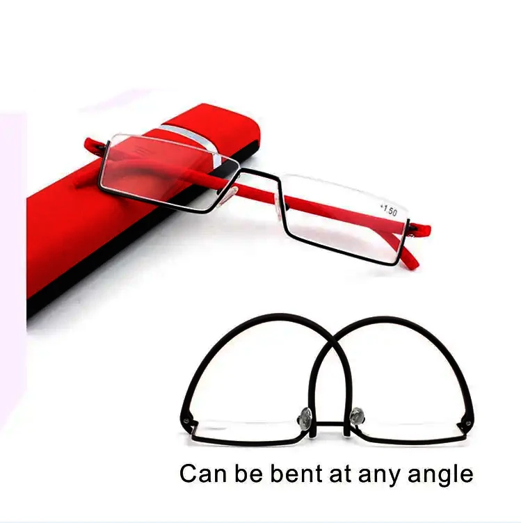 Супер September TR90 пресбиопические очки для чтения с чехлами металлические