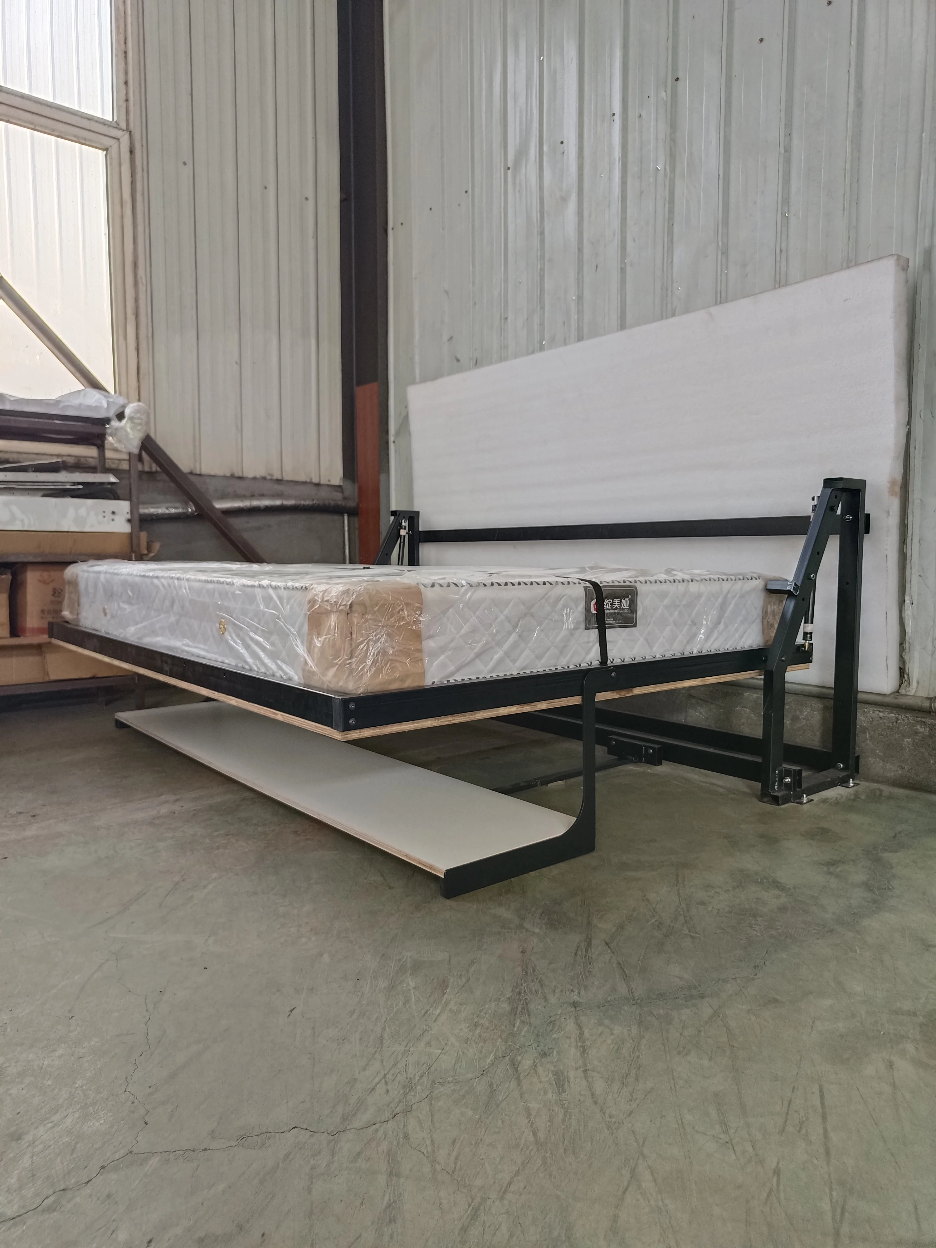 Cheapest Euro  Easy Install Gas Piston System Murphy bed hardware kit with wood slat system