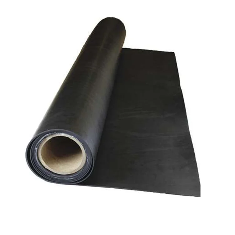 Best Selling black or white 1.2mm to 2mm membrane fabric synthetic rubber epdm rubber liner high density  with ply