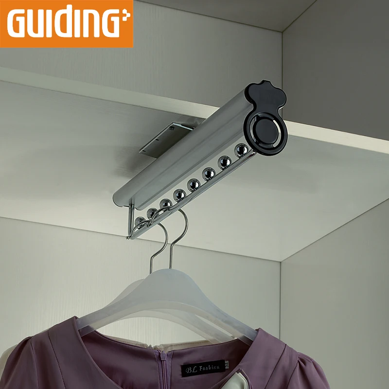 Wardrobe aluminum coat hanging display rack for clothes