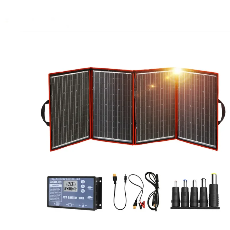 Waterproof Etfe Portable Foldable Solar Panel Kit 100w 120w 160w 200w 240w 300w 400w Charger for Outdoor Camping