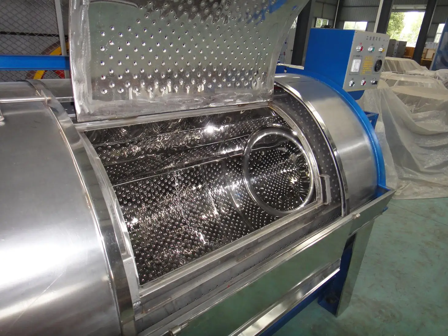 Промышленная стиральная машина для чистки шерсти